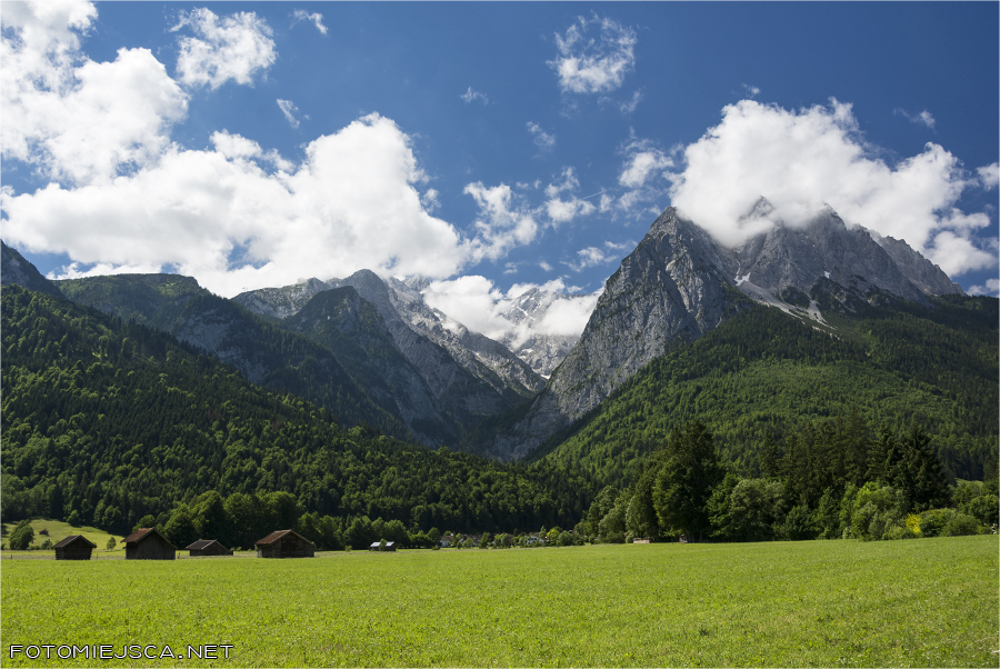 Zugspitze Höllental Alpy Bawarskie
