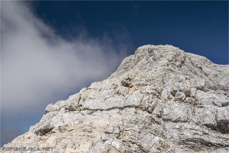 Jubiläumsgrat Grań Jubileuszowa na Zugspitze widok na Alpspitze Alpy Bawarskie