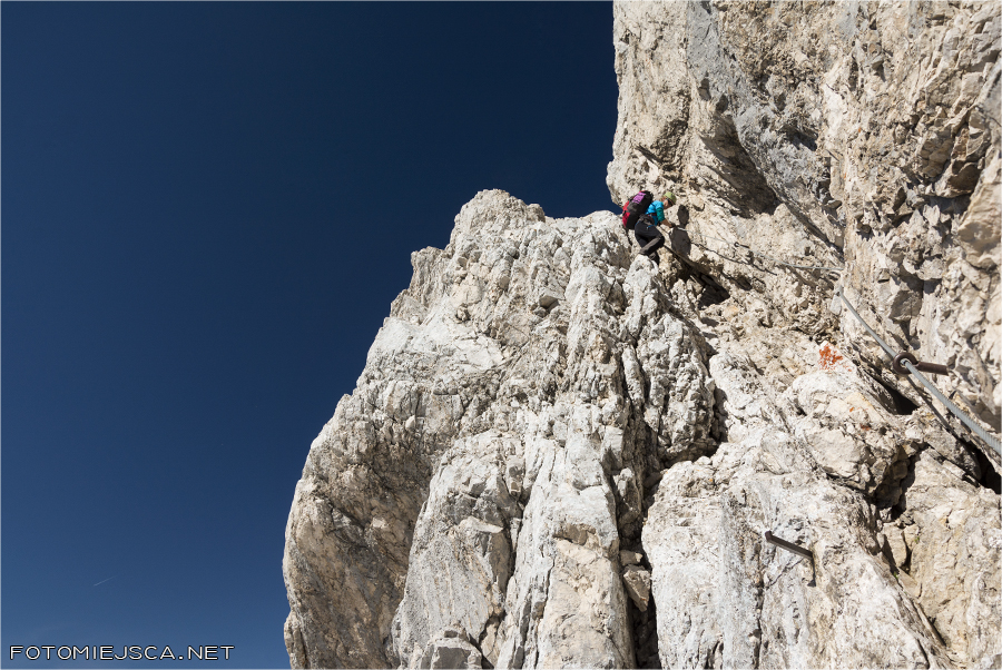 przełęcz Falsche Grießkarscharte trawers Hochblassen Jubiläumsgrat Grań Jubileuszowa z Alpspitze na Zugspitze Alpy Bawarskie