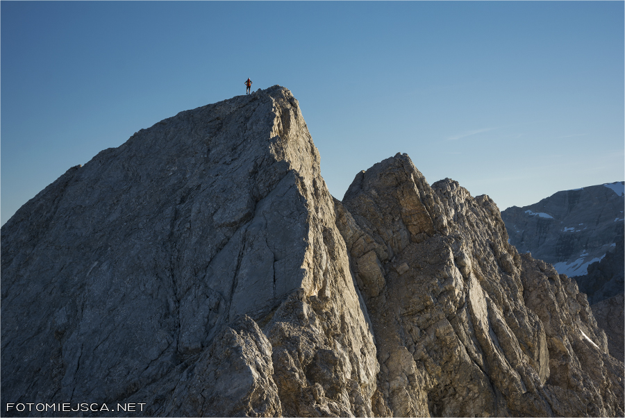 Äußeren Höllentalspitze Jubiläumsgrat Grań Jubileuszowa na Zugspitze Alpy Bawarskie
