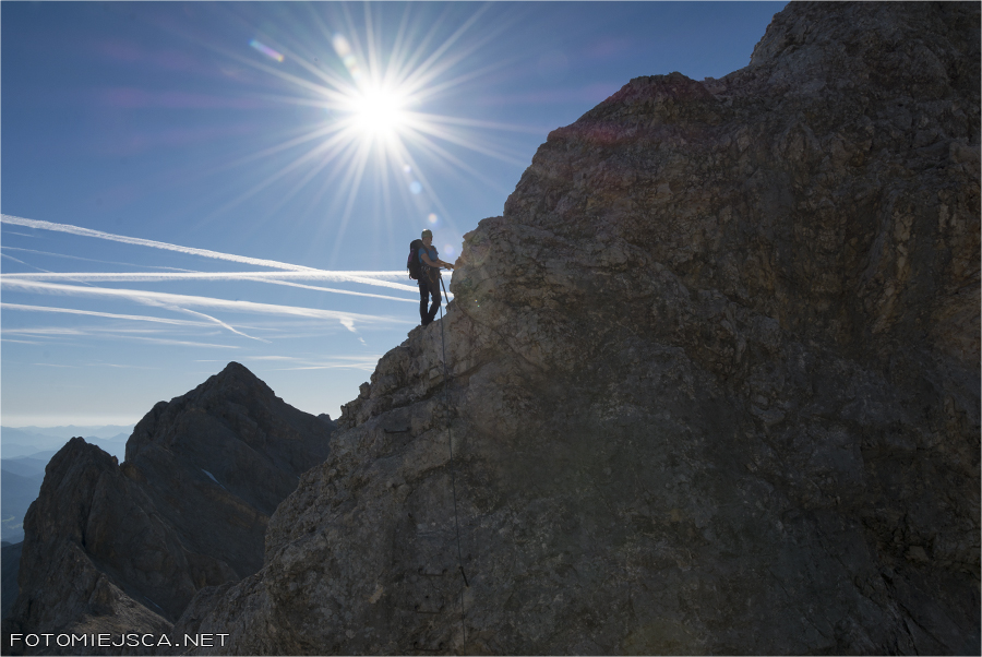 Jubiläumsgrat Grań Jubileuszowa na Zugspitze Alpy Bawarskie