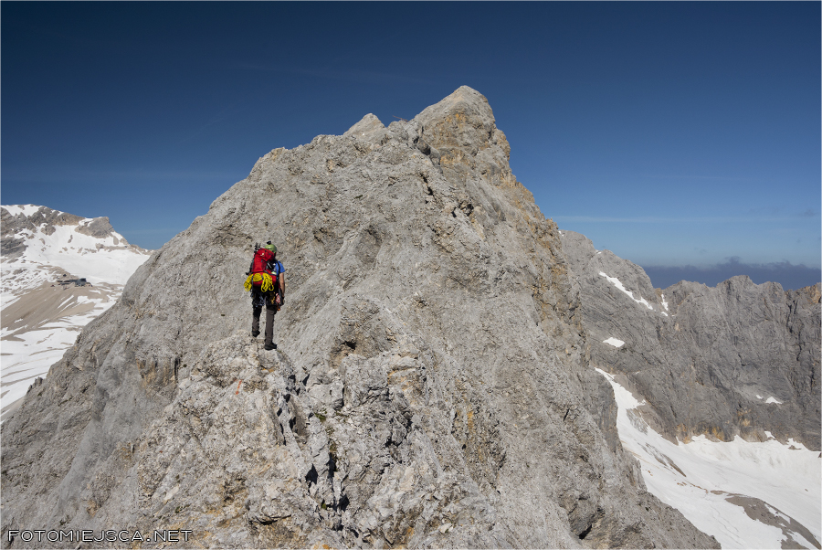 Jubiläumsgrat Grań Jubileuszowa na Zugspitze Alpy Bawarskie