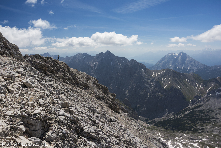 Jubiläumsgrat Grań Jubileuszowa na Zugspitze Alpy Bawarskie