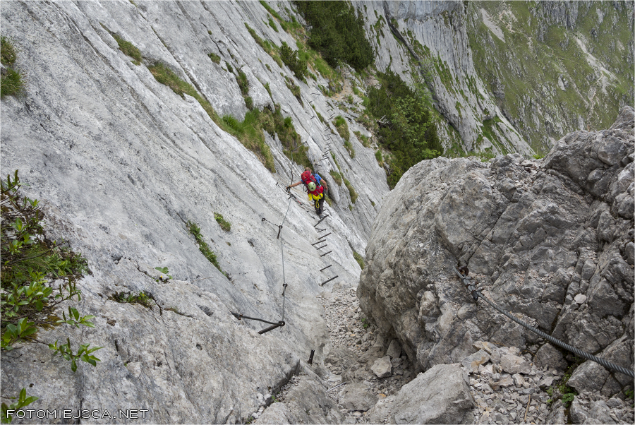 ferrata Dolina Höllental Alpy Bawarskie