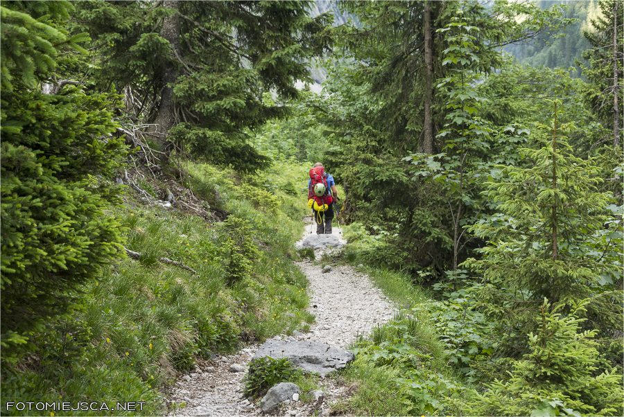 Dolina Höllental Alpy Bawarskie