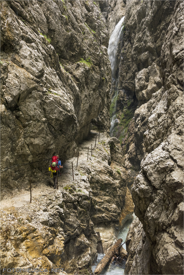 Höllentalklamm Dolina Höllental Alpy Bawarskie