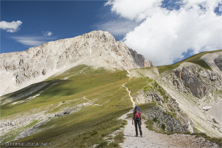 Sella di Monte Aquila Corno Grande Gran Sasso Apeniny