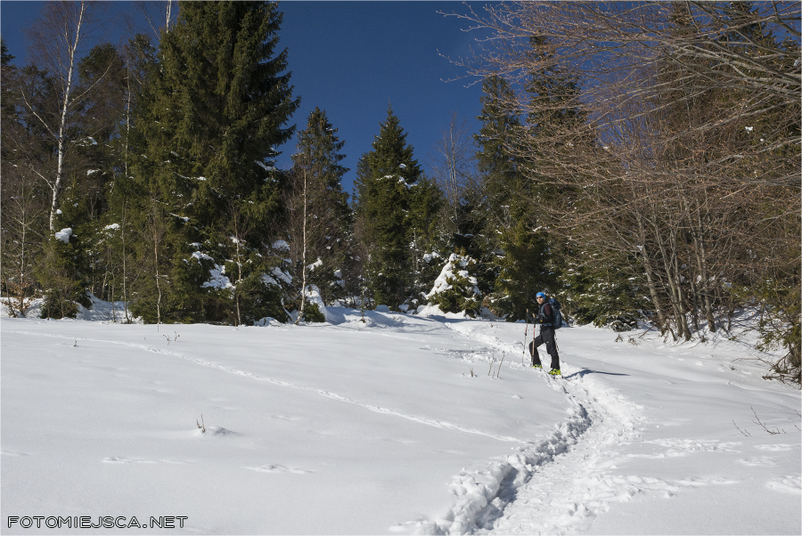 Potrójna Beskid Mały skitury zima w górach