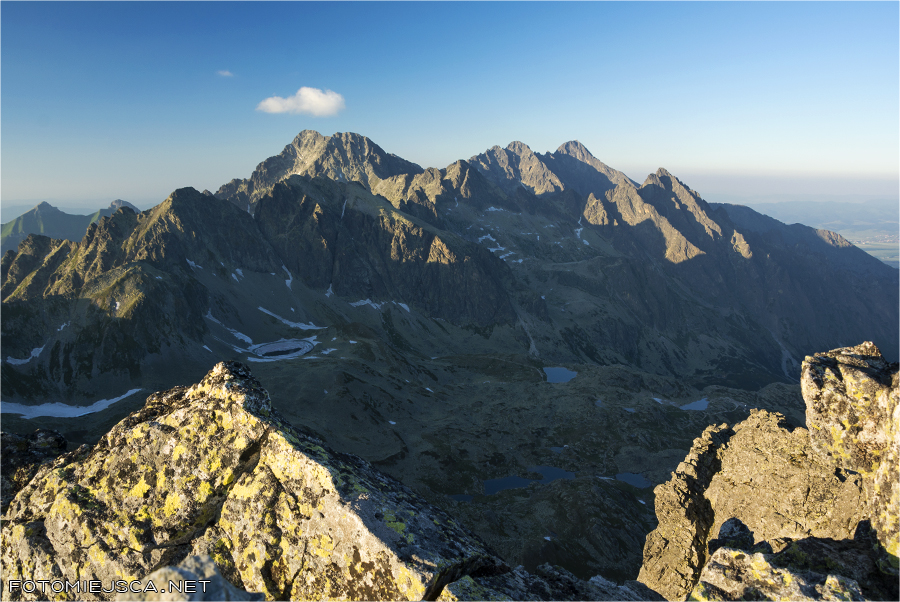 Baniasta Turnia Droga Tetmajera na Staroleśny Szczyt zachód słońca Tatry