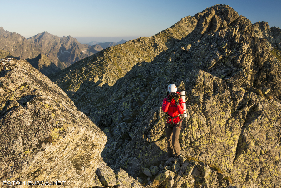 Droga Tetmajera na Staroleśny Szczyt wschód słońca Tatry
