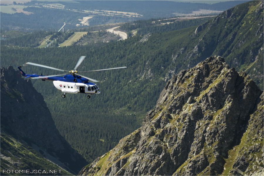 Dolina Złomisk HZS helikopter