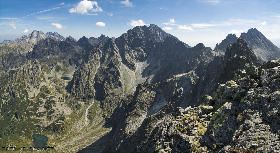 Rumanowy Szczyt panorama Gerlach Żłobisty Szczyt