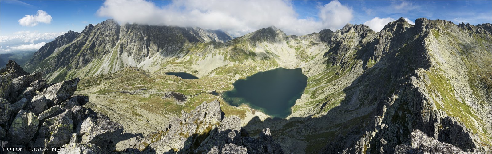 Panorama z Wołowca Mieguszowieckiego od Patrii po Wołową Turnię Tatry Wysokie Słowackie