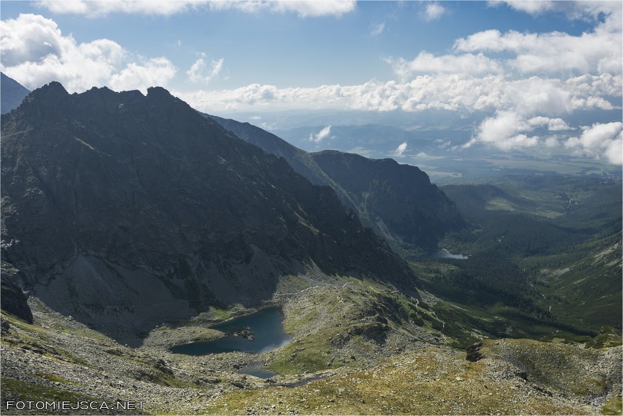 Popradzka Kopa Żabia Dolina Żabi Staw Mięguszowiecki szlak na Rysy  Wołowy Grzbiet Tatry Wysokie Słowackie