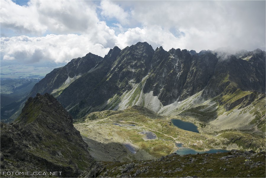 Hińczowa Dolina Hińczowe Stawy Grań Baszt Tatry Wysokie Słowackie