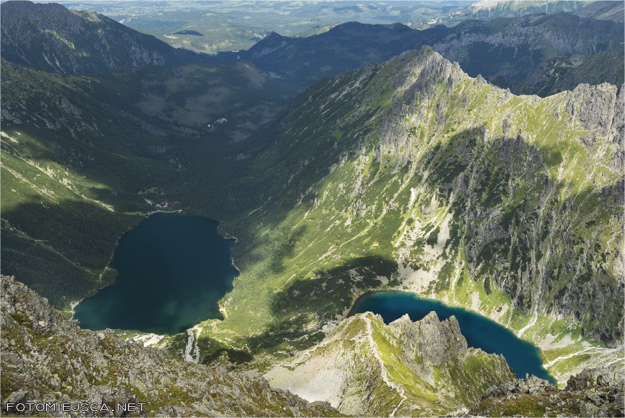 Mięguszowieckki Szczyt Czarny Dolina Rybiego Potoku Morskie Oko Czarny Staw pod Rysami Tatry Wysokie Słowackie