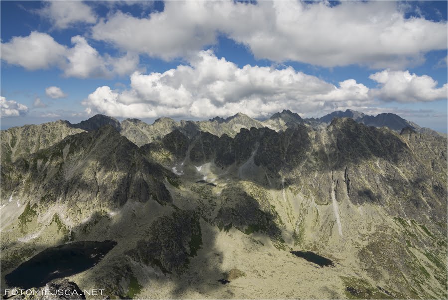 Dolina Młynicka Grań Baszt Tatry Wysokie widok z Wielkiego Soliska Grań Soliska