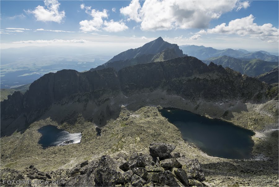 Dolina Furkotna Staw Furkotny Ostra Krywań widok z Wielkiego Soliska Grań Tatry Wysokie