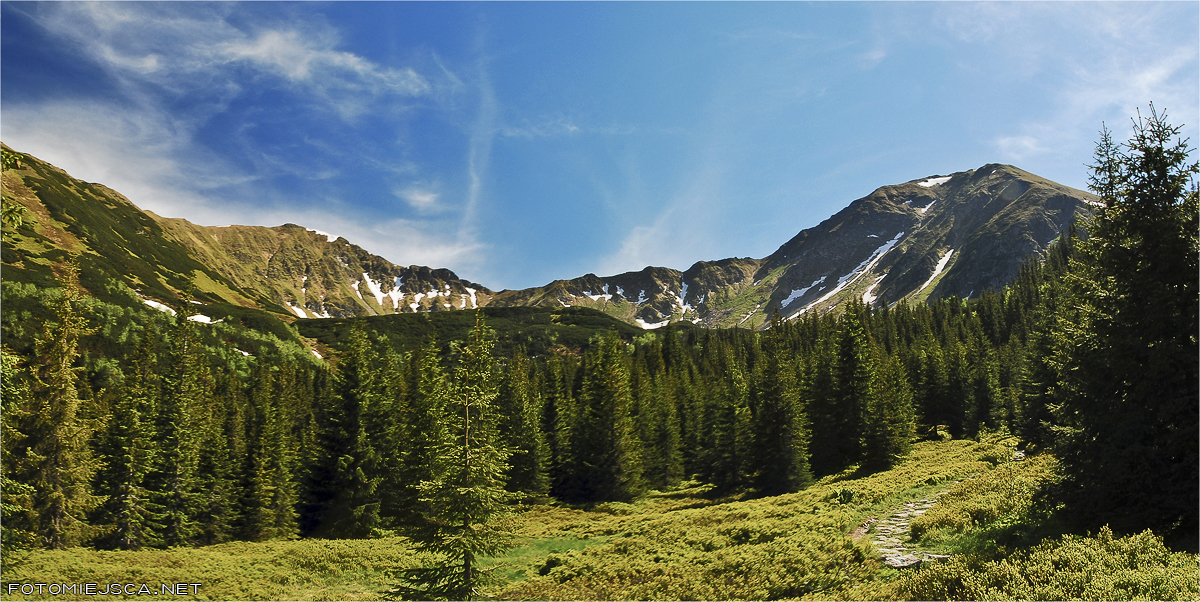 Dolina Wyżnia Chochołowska Tatry Zachodnie Wołowiec